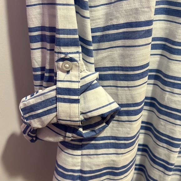 NWT Tommy Hilfiger Collared Striped Tunic Blouse - Picture 6 of 9